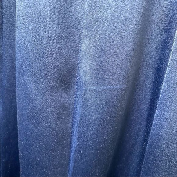 Ralph Lauren Vintage Deep Sky Blue Duchess Silk Satin Gown with Train - Picture 13 of 17